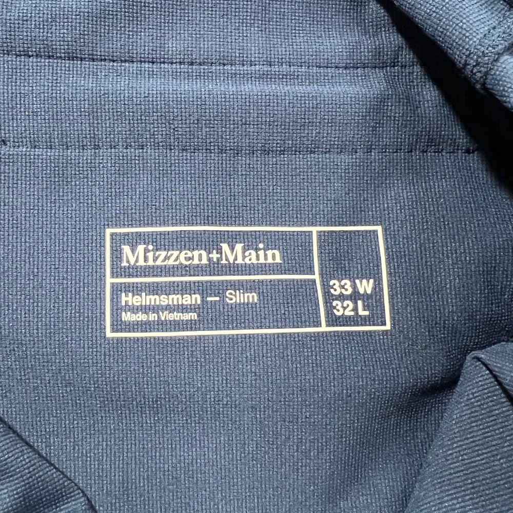 Mizzen+Main Men's Navy Chinos